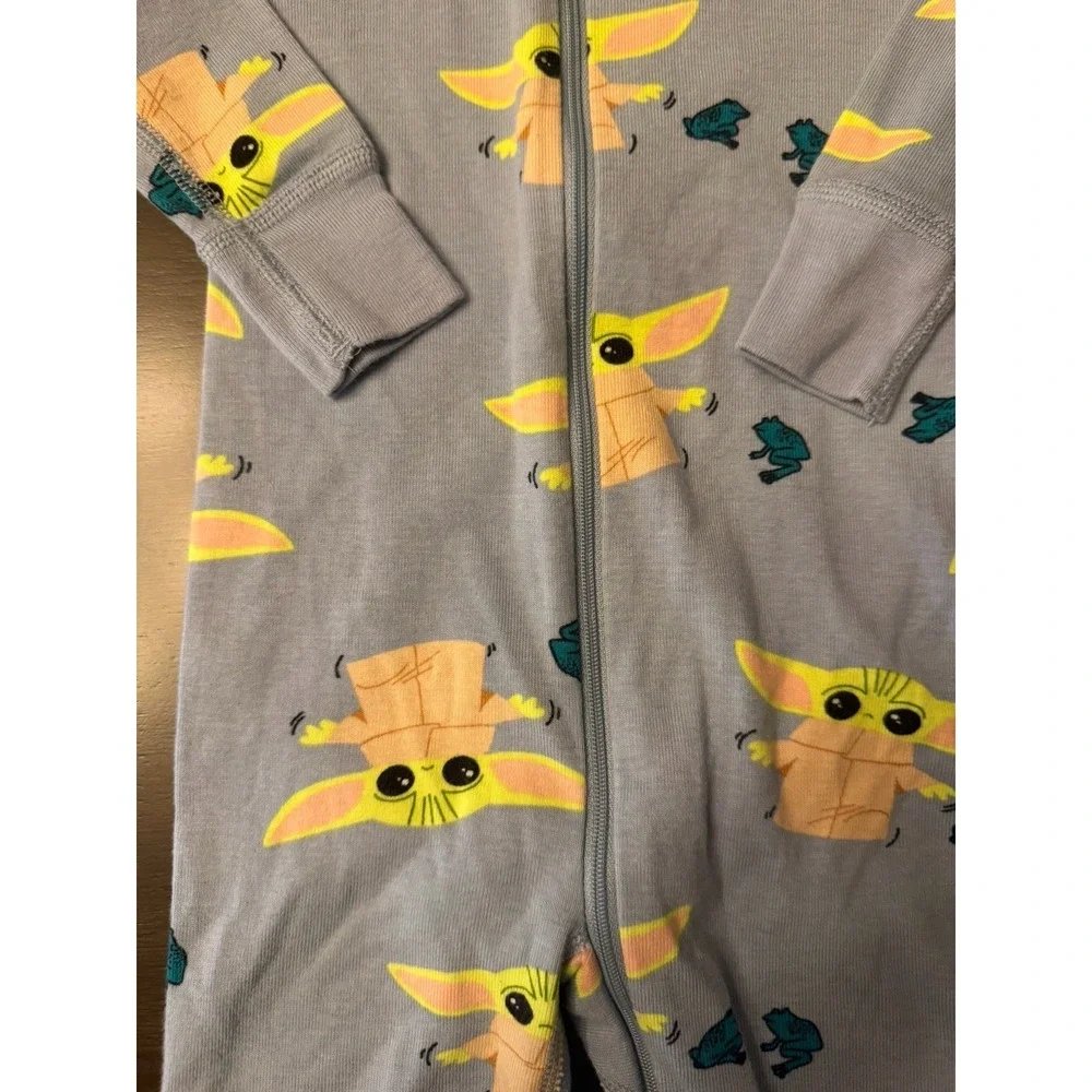 Hanna Andersson Star Wars The Child Grogu Baby Yoda Organic Sleeper 18-24 M EUC